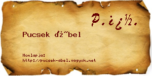 Pucsek Ábel névjegykártya